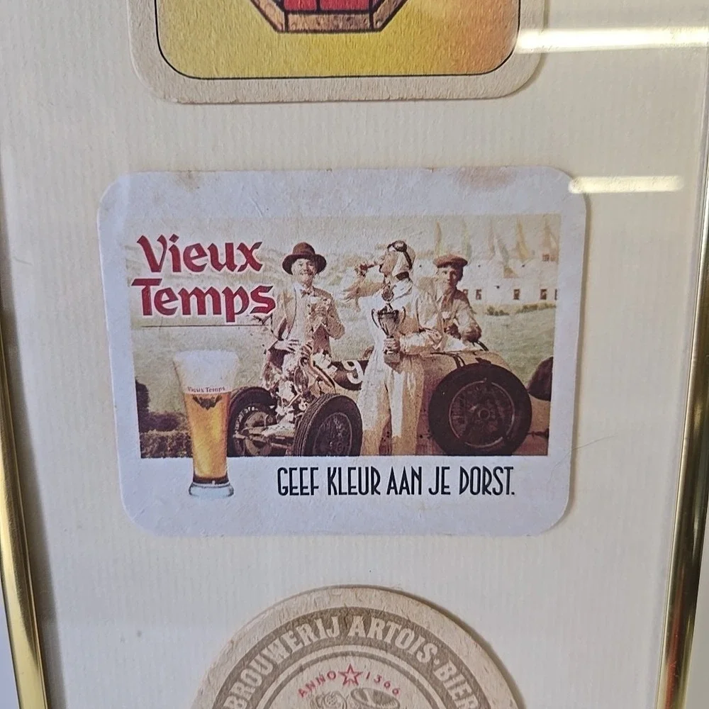 Vintage Beer Coasters‎ Framed Display